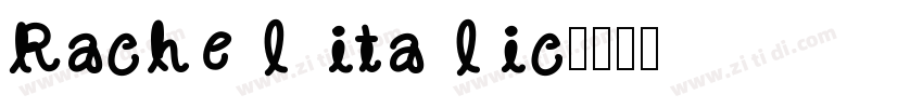 Rachel italic字体转换